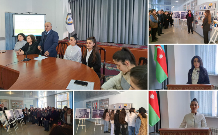 ADPU-nun Şəki filialında mühazirə: “Heydər Əliyev ideyaları və dünya azərbaycanlılarının milli həmrəyliyi” 