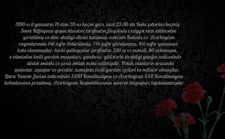 Azərbaycan Atletlər Komissiyası 20 Yanvar şəhidlərini dərin hörmətlə anır 