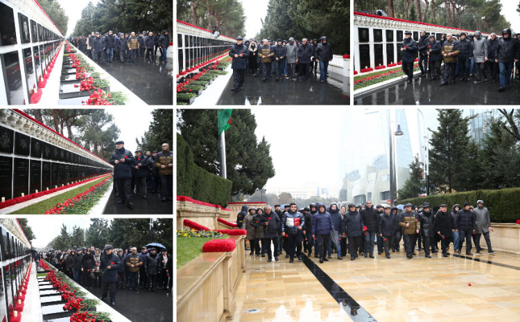 Pedaqoji Universitetin kollektivi Şəhidlər Xiyabanını ziyarət edib 