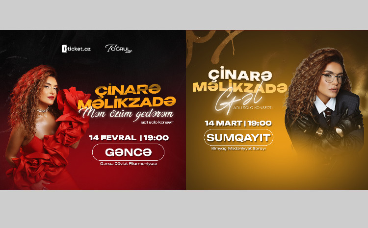 Uğurlu solo konsertin davamı: Çinarə Məlikzadə regionlarda çıxış edəcək 