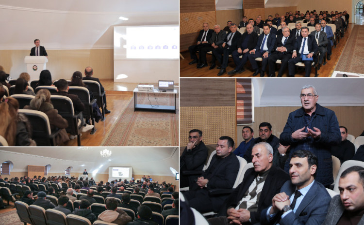 Gəncə şəhərində sahibkarlıq subyektlərinin nümayəndələri ilə maarifləndirici görüş keçirilib 