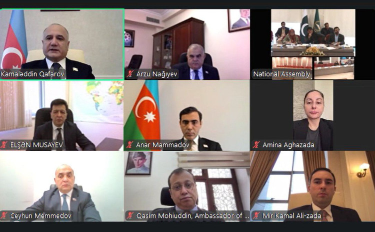 Azərbaycan və Pakistan parlamentlərinin  onlayn görüşü keçirilib 