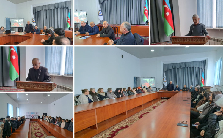 ADPU-nun Şəki filialında “Milli birlik və vətənpərvərlik simvolu” adlı anım tədbiri keçirilib 