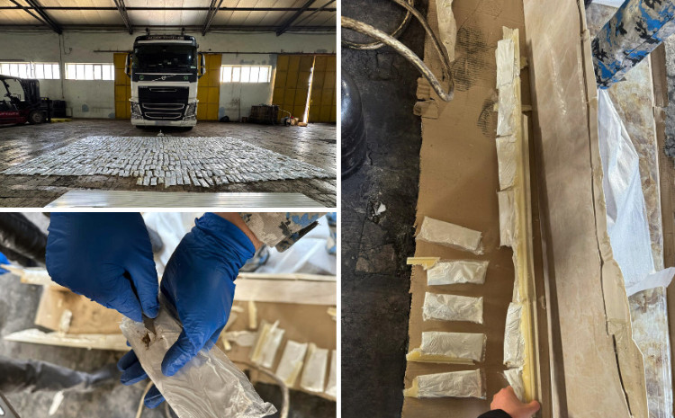 Xüsusi üsulla gizlədilmiş 39 kiloqramdan artıq heroin aşkar edildi 