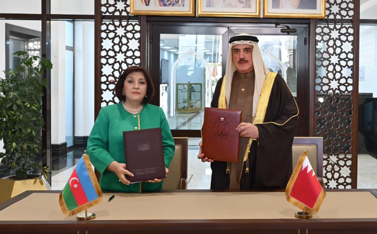 A Memorandum of Understanding is Signed between the Milli Majlis of the Republic of Azerbaijan and Council of Representatives of the Kingdom of Bahrain 
