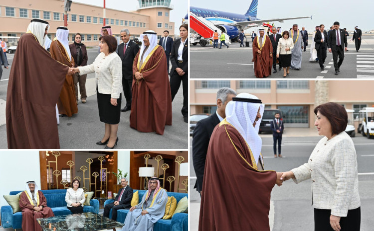Speaker of Milli Majlis Sahiba Gafarova Arrives in Kingdom of Bahrain on a Visit 