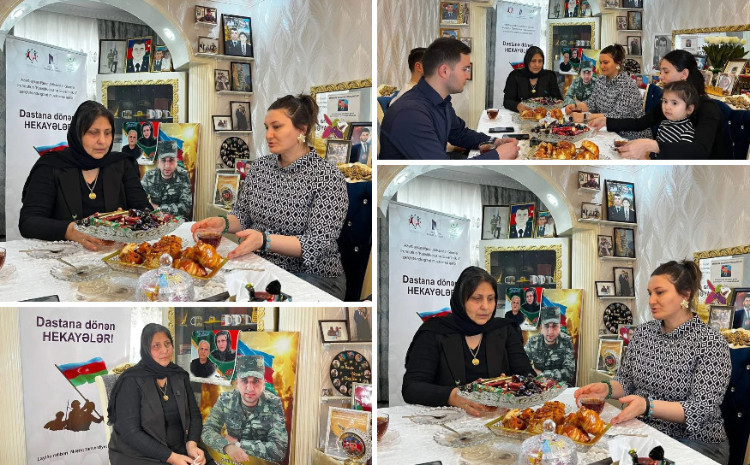  “Dastana dönən HEKAYƏLƏR” layihəsi çərçivəsində ilk şəhid ailəmizi ziyarət etdik 