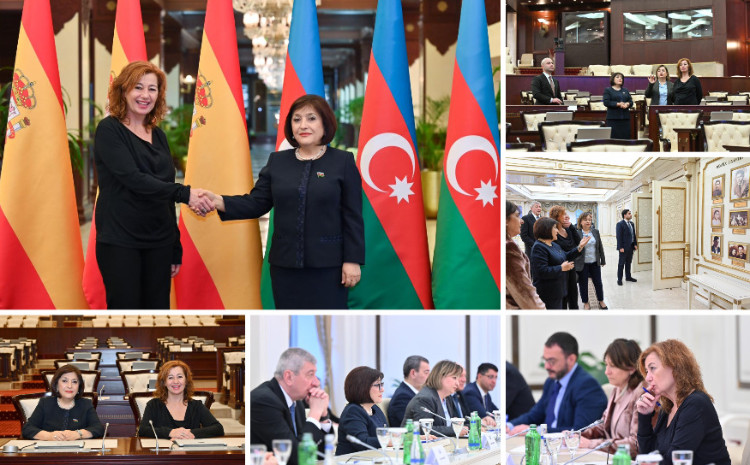 Speaker of Milli Majlis Sahiba Gafarova Meets with Speaker of Congress of Deputies of Kingdom of Spain 