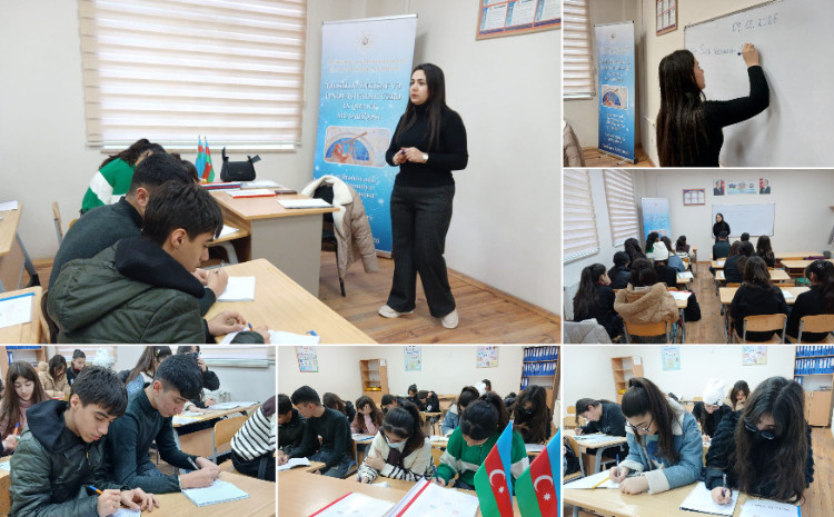 “Astronomiya olimpiadasına hazırlıq” layihəsi çərçivəsində 9-cu sinif şagirdləri ilə onuncu təlim keçirilib 