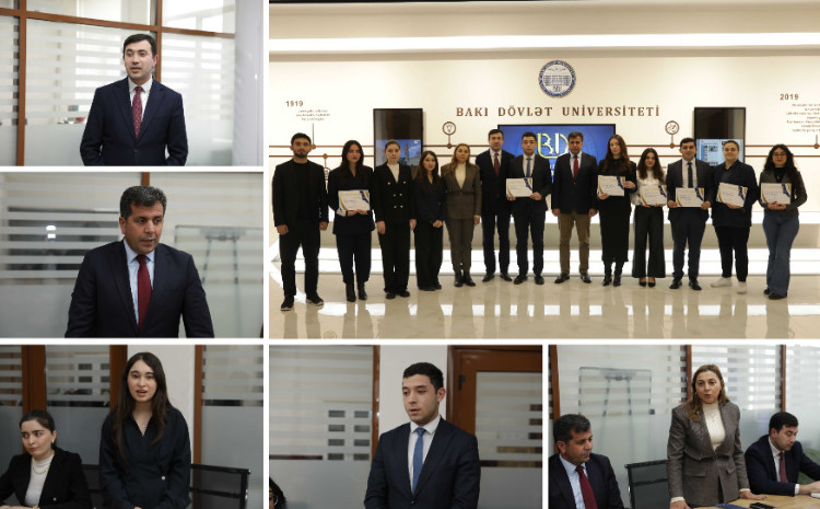BDU-nun “Brend tələbə”ləri mükafatlandırılıb 