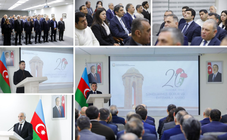 Dövlət Şəhərsalma və Arxitektura Komitəsində 20 Yanvar faciəsi anılıb 