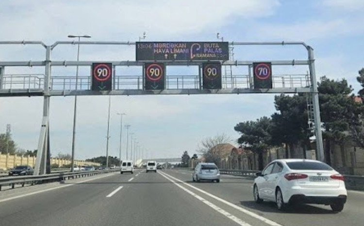 Yağışla əlaqədar endirilmiş sürət həddi əvvəlki vəziyyətinə gətirildi 