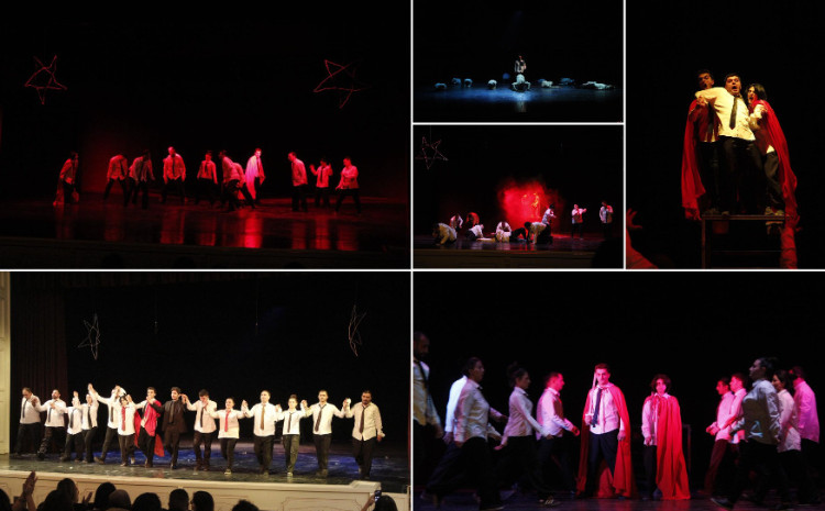 Naxçıvan Dövlət Milli Dram Teatrında “Şüuraltı Kölgələr” tamaşasının premyerası keçirilib 