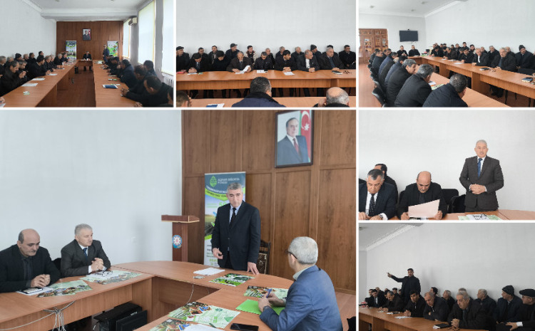 Aqrar sığortada 1000 manatlıq buğda 7,4 manatla qorunur - Ucarda fermerlərlə görüş keçirilib 