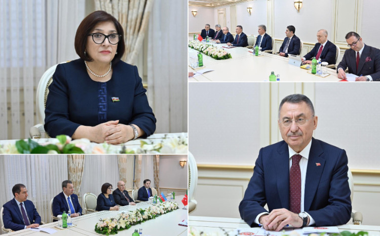 Milli Məclisin sədri Sahibə Qafarova TBMM Xarici əlaqələr komitəsinin sədri Fuad Oktay ilə görüşüb 