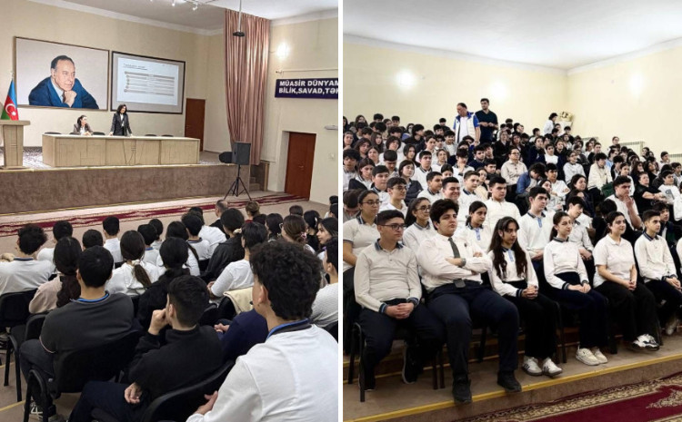 Bakı şəhəri üzrə məktəblilərin əməyin mühafizəsi sahəsində maarifləndirilməsi davam edir 