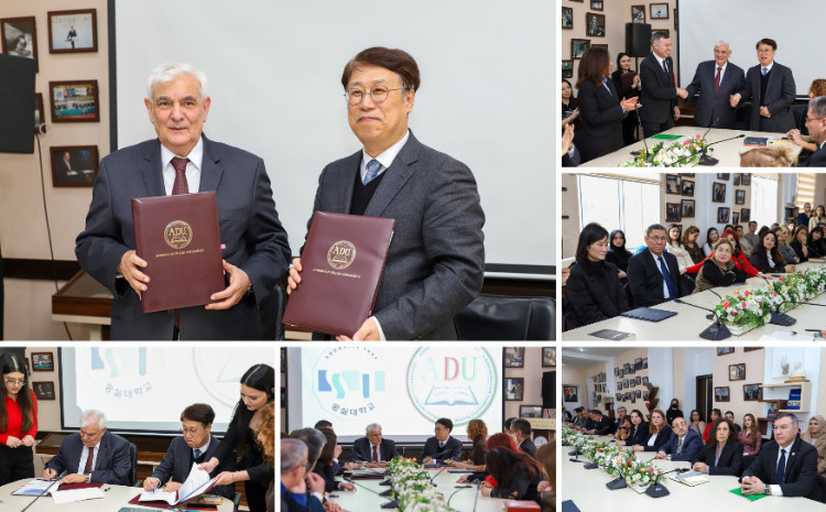 ADU və Cənubi Koreyanın Sunqşil Universiteti arasında Anlaşma Memorandumu imzalanıb 