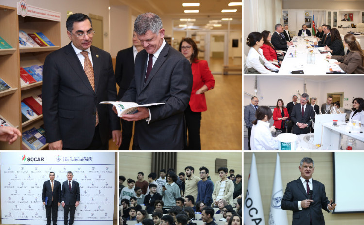 New Regional President of bp visits Baku Higher Oil School 