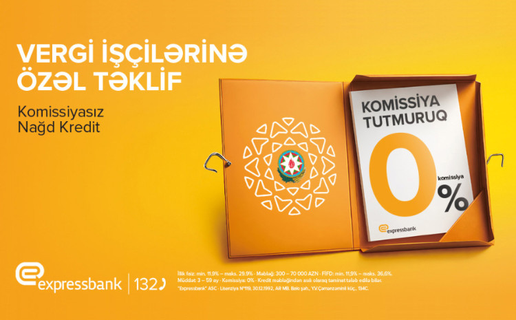Vergi işçilərinə komissiyasız kredit 