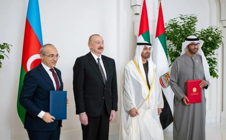 Azərbaycanla BƏƏ arasında enerji və müdafiə sahələrində sənədlər imzalanıb 