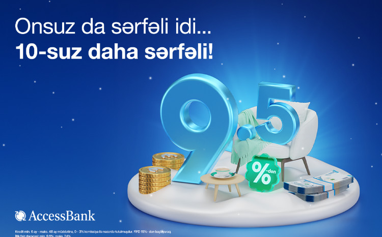 AccessBank nağd kredit üzrə faiz dərəcəsini endirdi! 