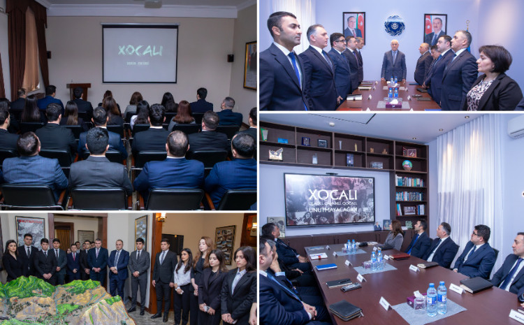 Xüsusi Rabitə və İnformasiya Təhlükəsizliyi Dövlət Xidmətində Xocalı soyqırımı qurbanlarının xatirəsi anılıb 