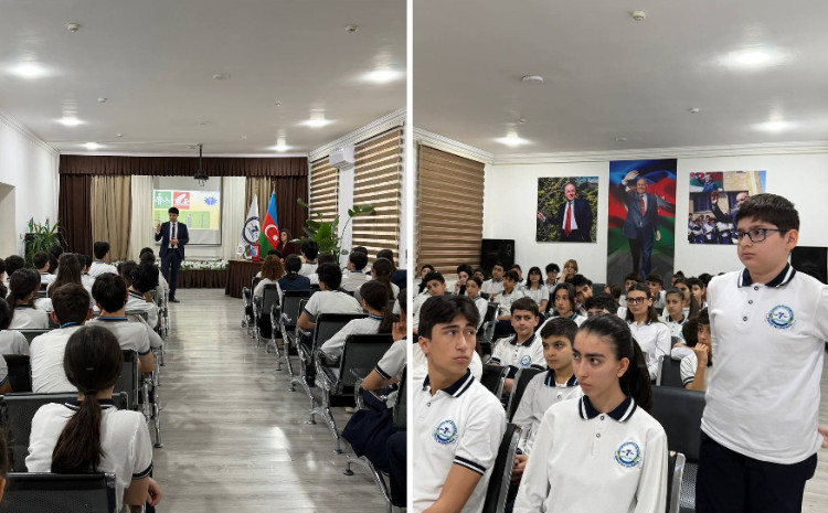 Bakı şəhəri 7 nömrəli tam orta məktəbdə maarifləndirmə tədbiri keçirilib 