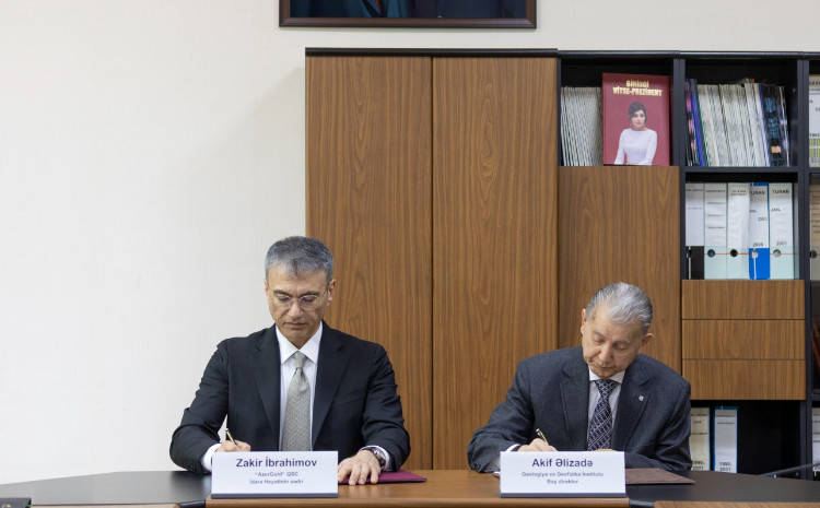 “AzerGold” QSC ilə Geologiya və Geofizika İnstitutu arasında Anlaşma Memorandumu imzalanıb 