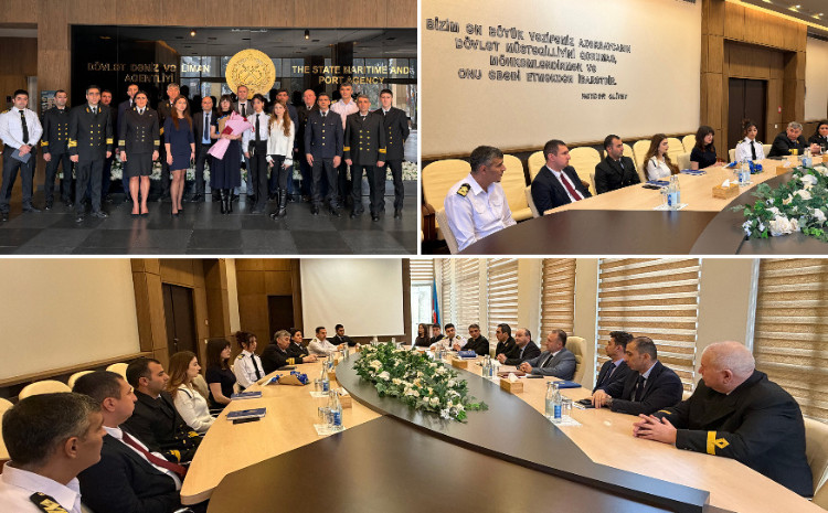 Dövlət Dəniz və Liman Agentliyində Azərbaycanın mexanik sertifikatı əldə edən ilk qadın dənizçisi ilə görüş olub 