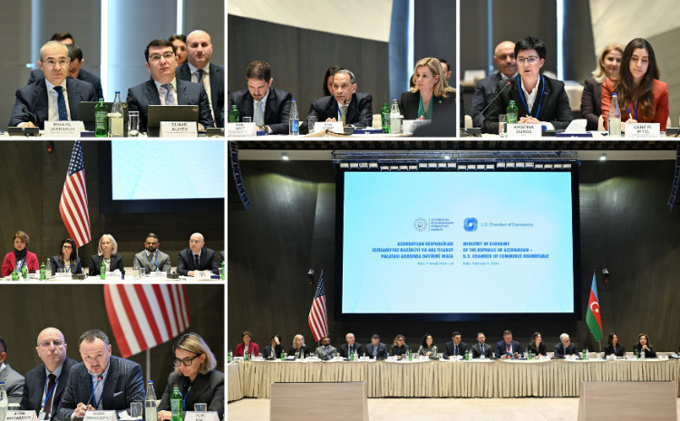 ABŞ Ticarət Palatasının Azərbaycana biznes missiyası çərçivəsində dəyirmi masa keçirilib 