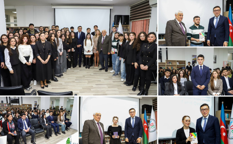 Gənclər və İdman naziri Fərid Qayıbov ADU-nun tələbələri ilə görüşüb 