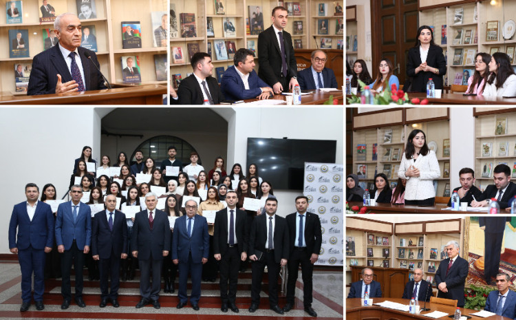 ADPU rektoru tələbə-gəncləri mükafatlandırıb 