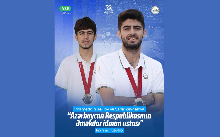 İki parataekvondoçumuza “Azərbaycan Respublikasının Əməkdar idman ustası” fəxri adı verilib 