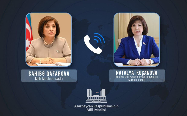 Milli Məclisin sədri Sahibə Qafarova və Belarus Milli Assambleyası Respublika Şurasının sədri arasında telefon danışığı olub 