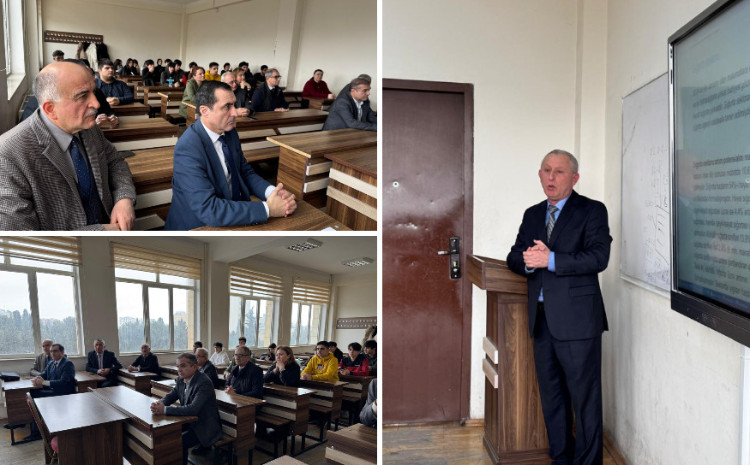 Maliyyə Nazirliyinin sektor müdiri BDU tələbələrinə ustad dərsi keçib 