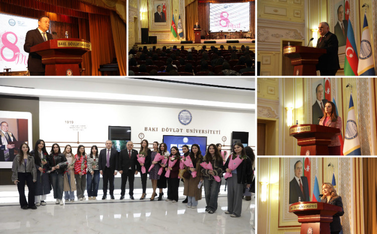 BDU-da Beynəlxalq Qadınlar Günü qeyd olunub 