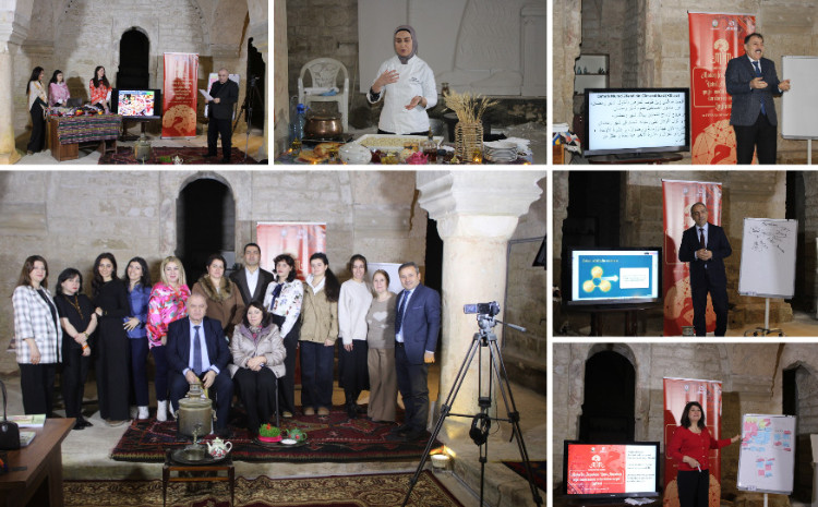 Beynəlxalq Mədəni İrs Ustad Məktəbində “Qonaqpərvərlik, süfrə və sosial ünsiyyət mədəniyyəti” üzrə ilk tematik qrupun dərsləri keçirilib 