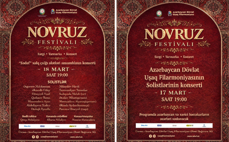 Azərbaycan Dövlət Uşaq Filarmoniyasında “Novruz Festivalı” keçiriləcək 