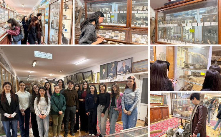 BDU tələbələri Həsən bəy Zərdabi adına Təbiət Tarixi Muzeyində elmi ekskursiyada 