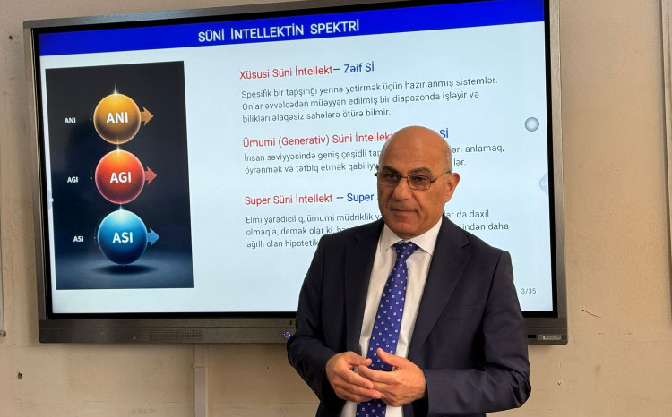 AMEA-nın muxbir üzvü Rasim Alıquliyev BDU-da ustad dərsi keçib 