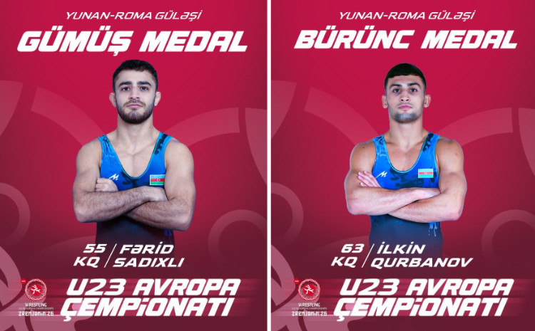 Avropa çempionatında daha 2 medal 