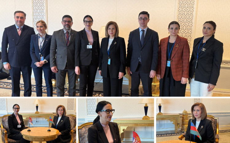 Bahar Muradova Serbiyanın ailə rifahı və demoqrafiya naziri ilə əməkdaşlıq imkanlarını müzakirə edib 