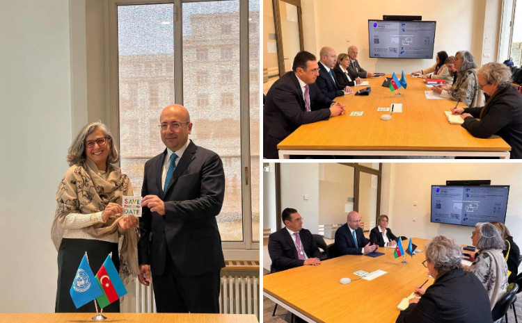 Anar Guliyev and Ms. Anacláudia Rossbach discussed preparations for WUF13 within the framework of the visit 