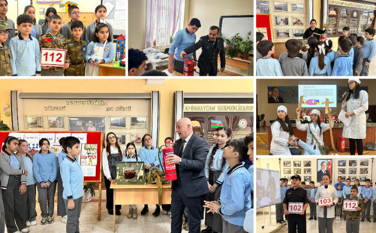 Paytaxt məktəblərində Ümumdünya Mülki Müdafiə Günü 