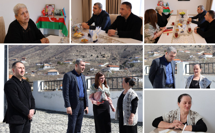 Laçın rayonunda Novruz ərəfəsində şəhid ailələri ilə görüşlər keçirildi 