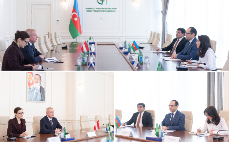 Nazir Məcnun Məmmədov Latviyanın Azərbaycandakı səfiri ilə görüşüb 