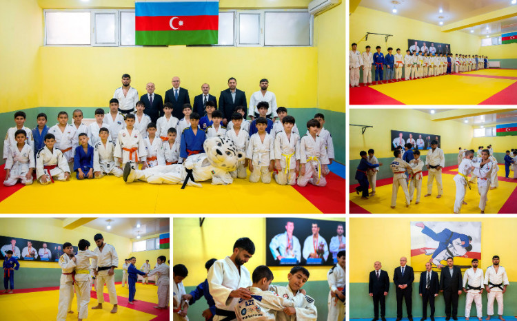 Qaradağ rayonunun Sahil qəsəbəsində yeni cüdo zalı fəaliyyətə başlayıb 