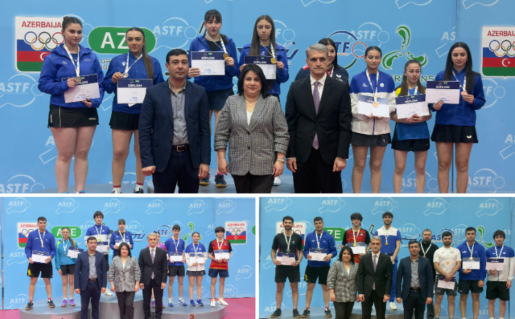 Stolüstü tennis üzrə ölkə çempionatına yekun vurulub 