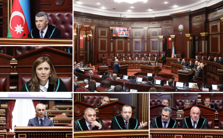 Ali Məhkəmə Plenumunun növbəti iclası keçirilib 