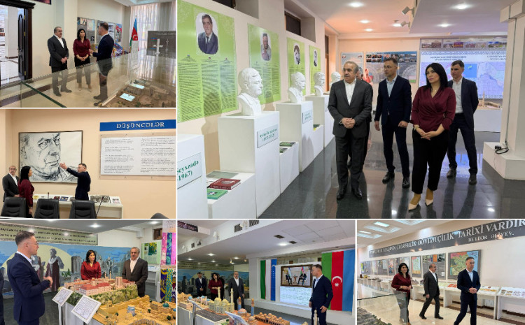 Deputatlarımız Özbəkistanda Heydər Əliyev Mərkəzini ziyarət ediblər 